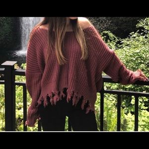 ‼️SOLD‼️Miracle Sweater fringed!